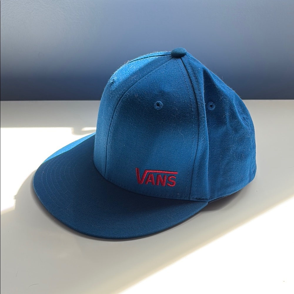 Vans Blue Cap with Red Logo